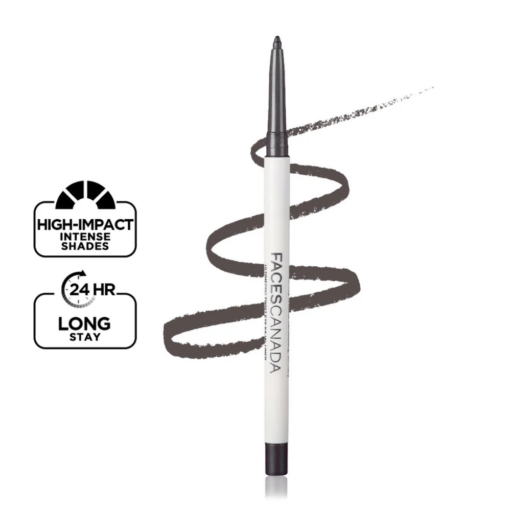 Faces Canada Ultime Pro Twist Eye Kajal Liner - Silver 01 | Grocsy
