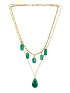 Women's Gold-Polished Necklace - Ruby Raang | Grocsy
