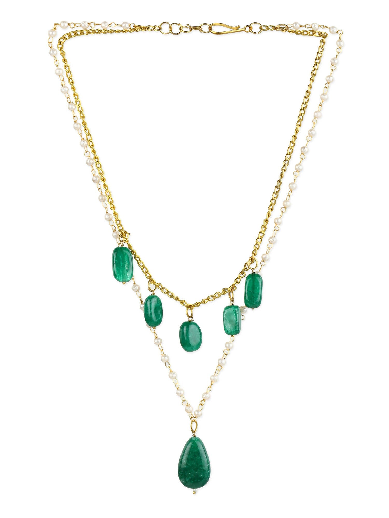 Women's Gold-Polished Necklace - Ruby Raang | Grocsy