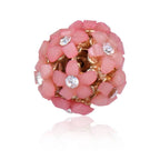 Trendoo Jewelry Gold-Polished Stylish Fancy Party Wear Pink Studs | Grocsy