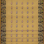 Exclusive Collection 100% Pure Cotton Dark Mustard Tant Saree With Hand Weaving Work | Grocsy