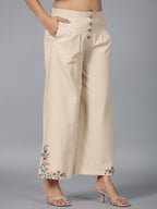 Juniper Women Blue Rayon Embroidered Clothing Set | Grocsy