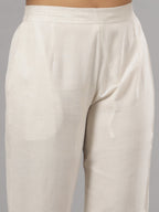 Juniper Women Natural Liva Rayon Solid Pants | Grocsy