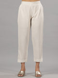 Juniper Women Natural Liva Rayon Solid Pants | Grocsy