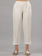 Juniper Women Natural Liva Rayon Solid Pants | Grocsy