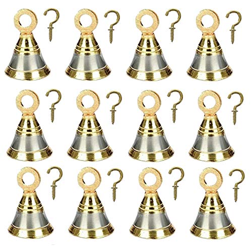 Uapan Brass Pooja Room Bells with J Hook | Grocsy