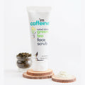 mCaffeine Green Tea Face Scrub with Vitamin C & Hyaluronic Acid | Grocsy
