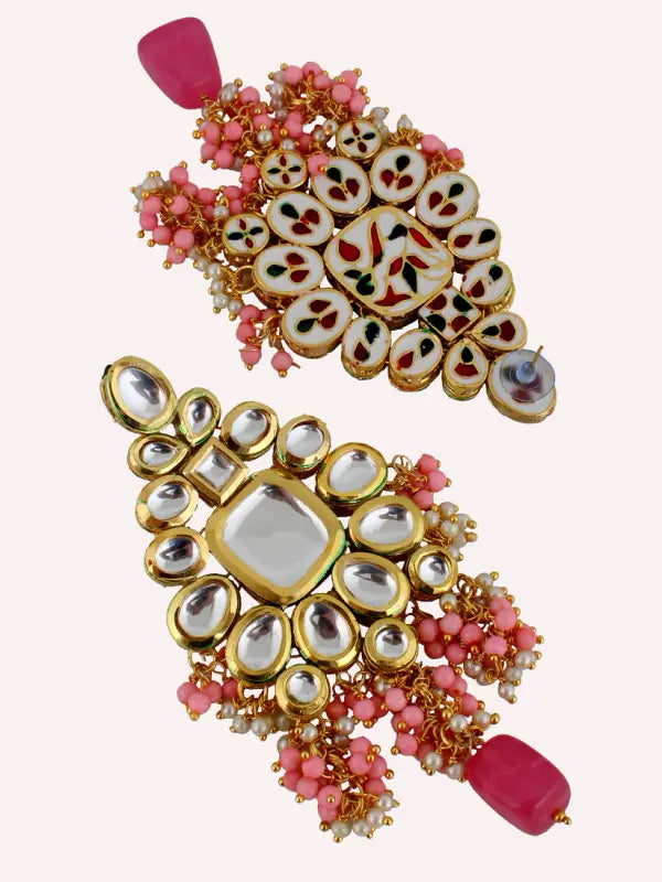 Tehzeeb Creations Kundan Bridal Set for Women & Girls | Grocsy