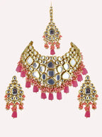 Tehzeeb Creations Kundan Bridal Set for Women & Girls | Grocsy