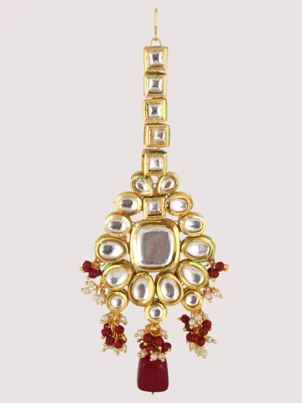Tehzeeb Creations Kundan Bridal Set for Women & Girls | Grocsy