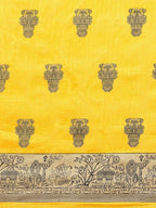 Saree Mall Yellow & Beige Printed Saree | Grocsy