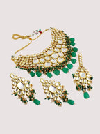 Tehzeeb Creations Kundan Bridal Set for Women & Girls | Grocsy