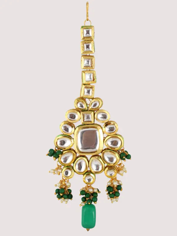 Tehzeeb Creations Kundan Bridal Set for Women & Girls | Grocsy