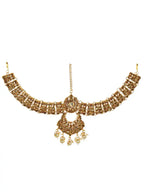 Tehzeeb Creations Traditional Stone Bridal Set 7 Pcs. For Girls & Women | Grocsy