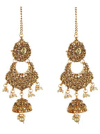Tehzeeb Creations Traditional Stone Bridal Set 7 Pcs. For Girls & Women | Grocsy