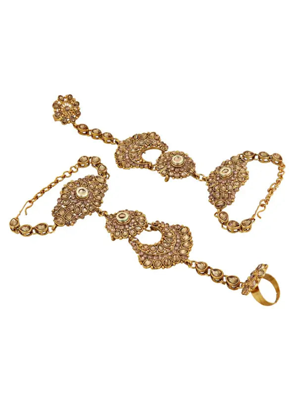 Tehzeeb Creations Traditional Stone Bridal Set 7 Pcs. For Girls & Women | Grocsy