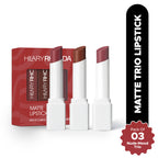 Hilary Rhoda Matte Lipstick Pack Of 3 - Nude-Mood Trio 02 | Grocsy