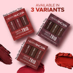 Hilary Rhoda Matte Lipstick Pack Of 3 - Nude-Mood Trio 02 | Grocsy
