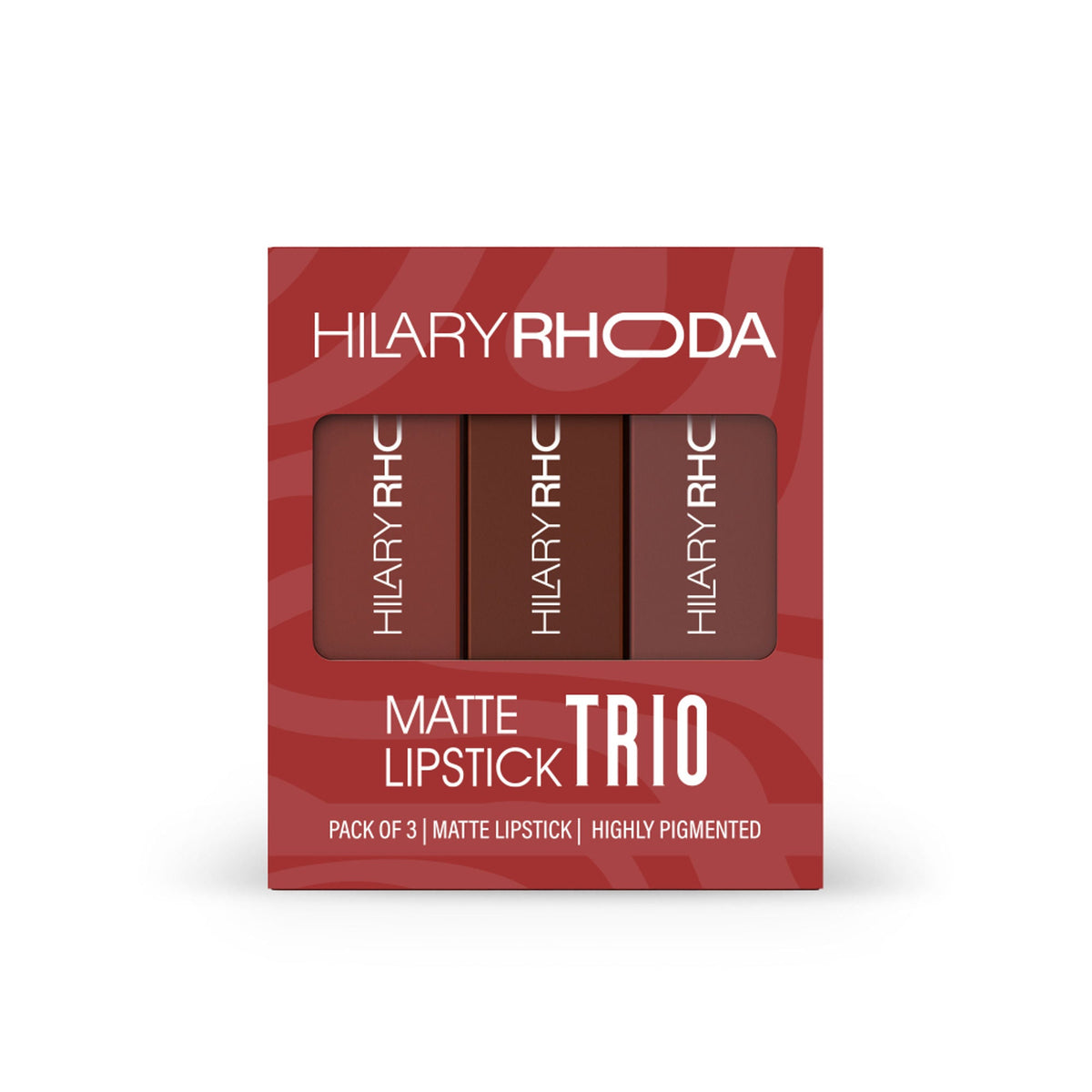 Hilary Rhoda Matte Lipstick Pack Of 3 - Nude-Mood Trio 02 | Grocsy