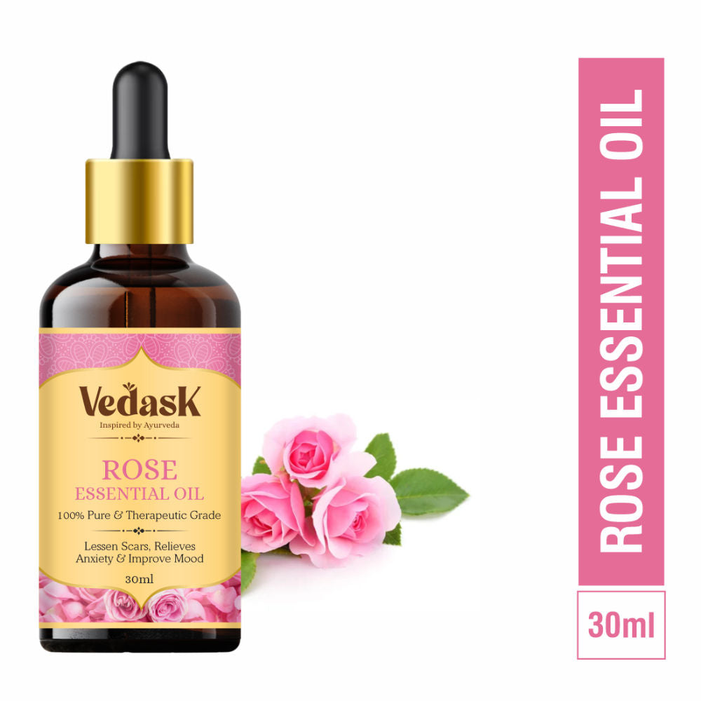 Vedask Organic Rose Essential Oil | Grocsy