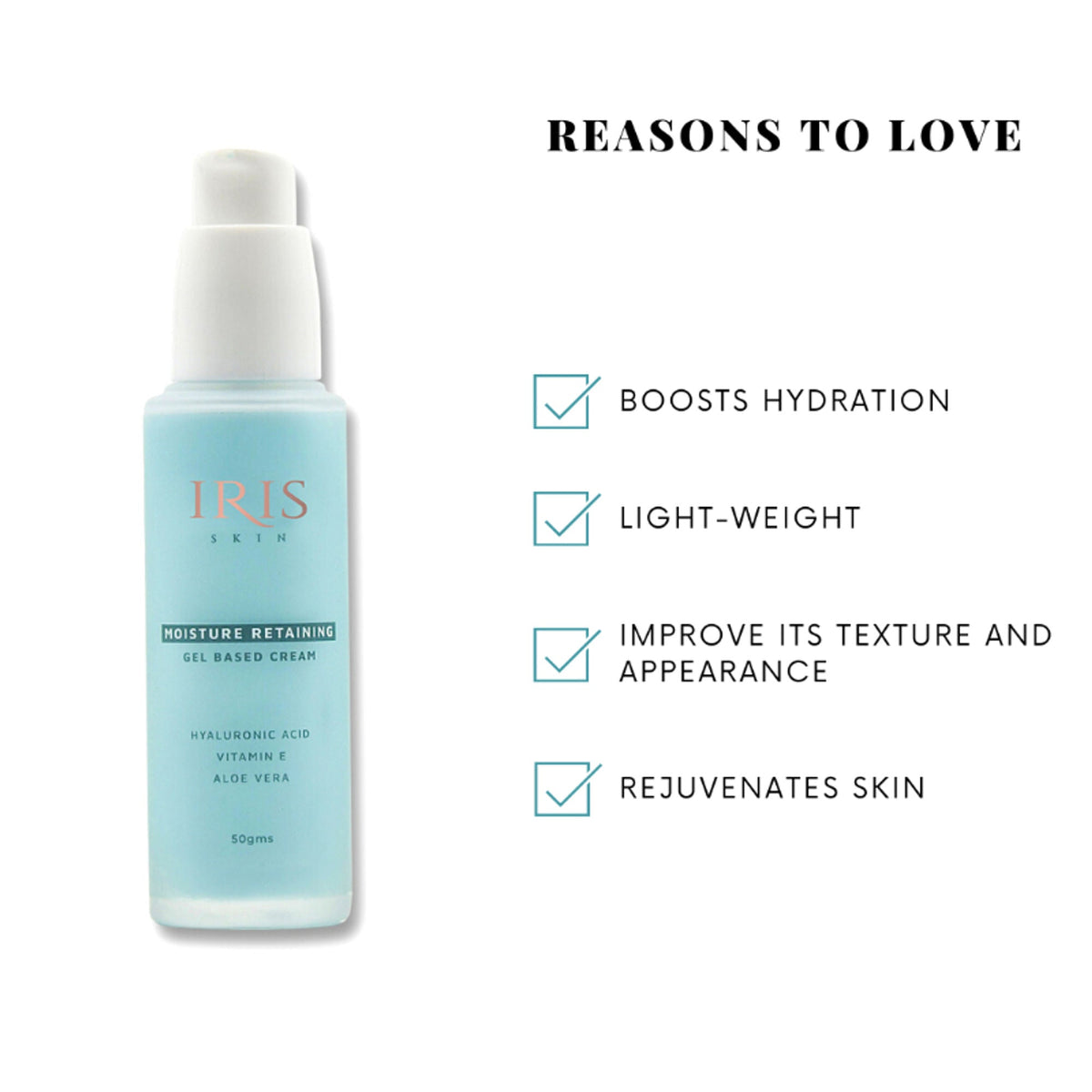 IRIS COSMETICS Skin Moisture Retaining Gel Based Cream | Grocsy