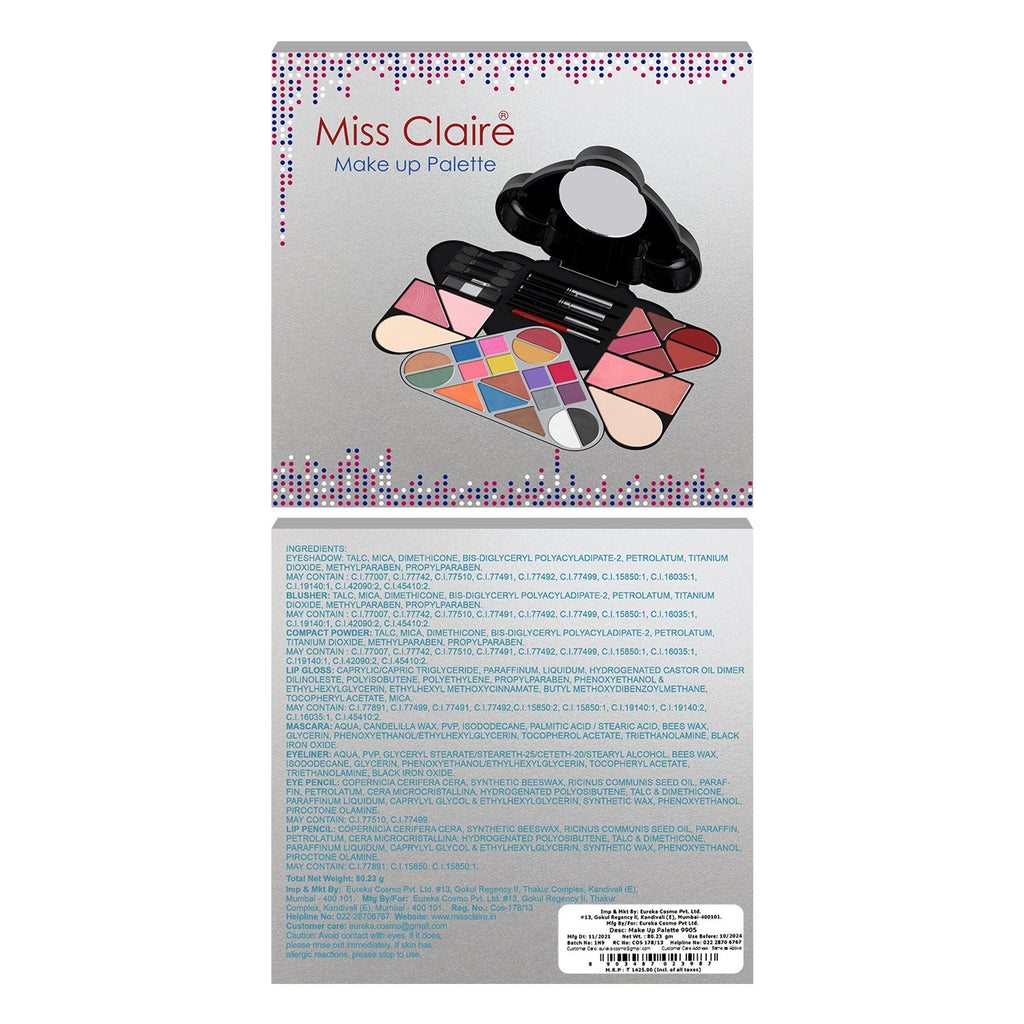 Miss Claire Makeup Palette 9905 | Grocsy