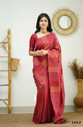 Partywear Designer Red Banarasi Silk Fancy Saree - Starwalk | Grocsy