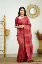 Partywear Designer Red Banarasi Silk Fancy Saree - Starwalk | Grocsy