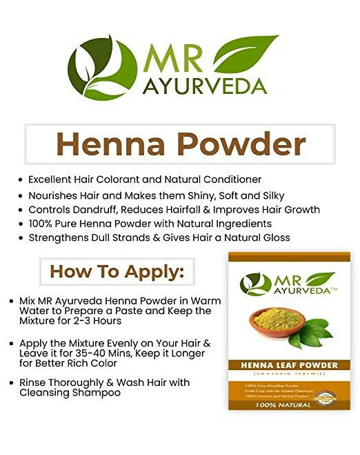 MR Ayurveda Henna Leaf Powder | Grocsy