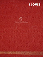 Combo of Off White and Red Patan Patola Semi Chanderi Saree By Gayathri Reddy Designer Studio | Grocsy