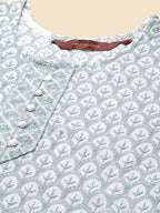 Sangria Floral Embroidered Straight Regular Kurta | Grocsy