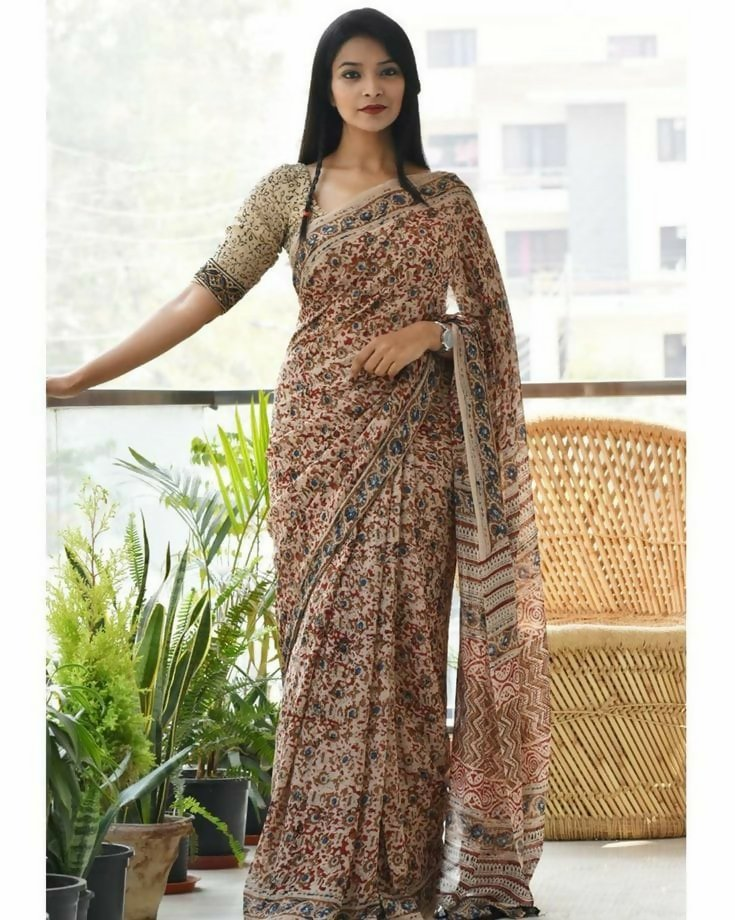 Exclusive Collection Multi Beautiful Mulmul Cotton Saree | Grocsy