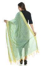 Mominos Fashion Moeza Handloom Cotton Sky Blue Dupatta | Grocsy