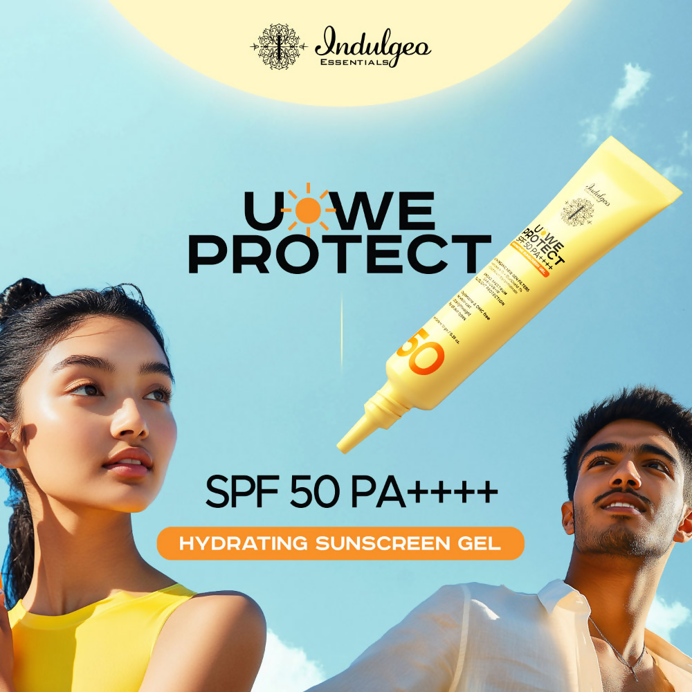 Indulgeo Essentials U-We Protect Hydrating Sunscreen Gel SPF 50 PA++++ | Grocsy