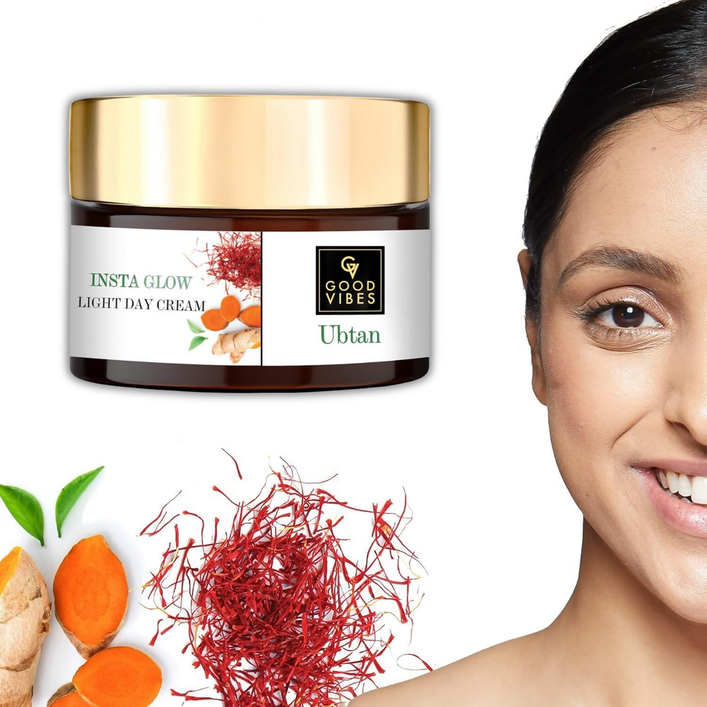 Good Vibes Ubtan Insta Glow Light Day Cream | Grocsy