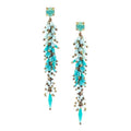 Bling Accessories Handmade Crystallized Long Earrings | Grocsy