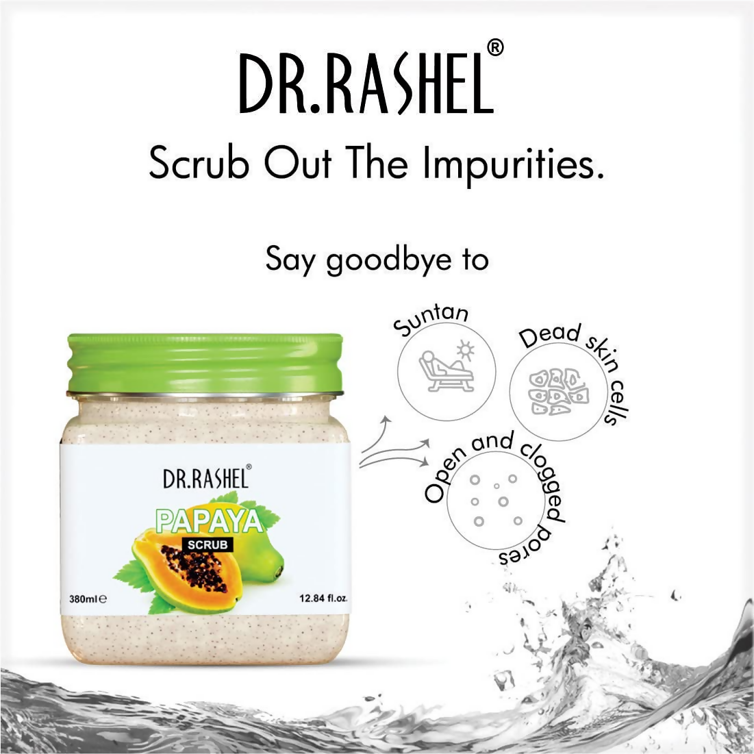 Dr.Rashel Papaya Scrub For Face And Body | Grocsy