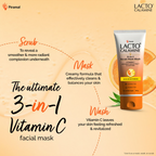 Lacto Calamine 3 - In - 1 Vitamin C Face Scrub - Mask - Wash | Grocsy