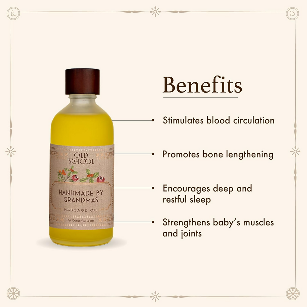 Old School Rituals Handmade By Grandmas Baby Massage Oil | Grocsy