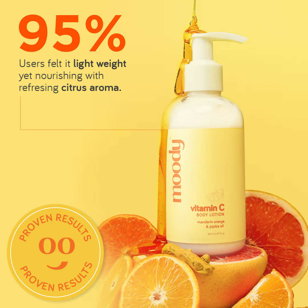 Moody Vitamin C Body Lotion with Mandarin Orange & Jojoba Oil | Grocsy