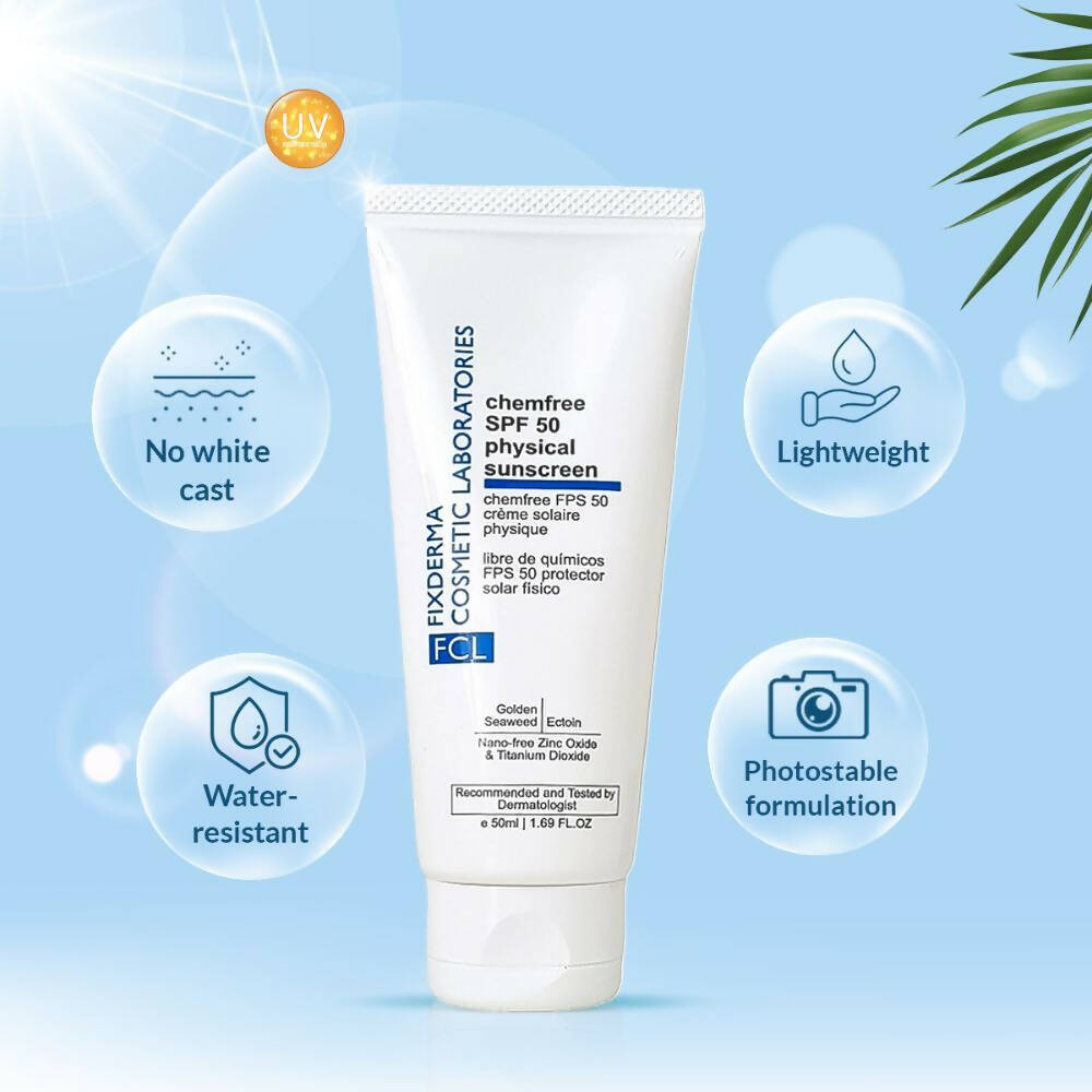 FCL Chemfree Physical Sunscreen SPF 50 | Grocsy