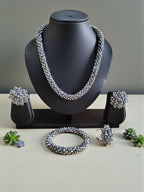Inhanns Rangshine 4-In-1 Crystal Glam Set - Handmade - Silver | Grocsy