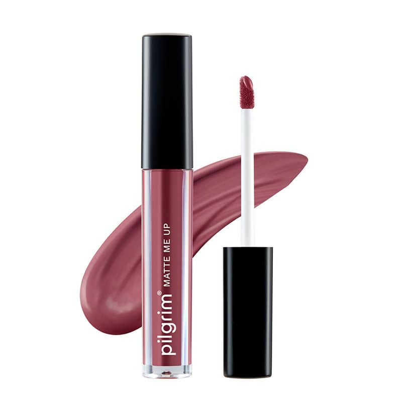 Pilgrim Liquid Matte Lipstick with Hyaluronic Acid - Flirty Rose | Grocsy