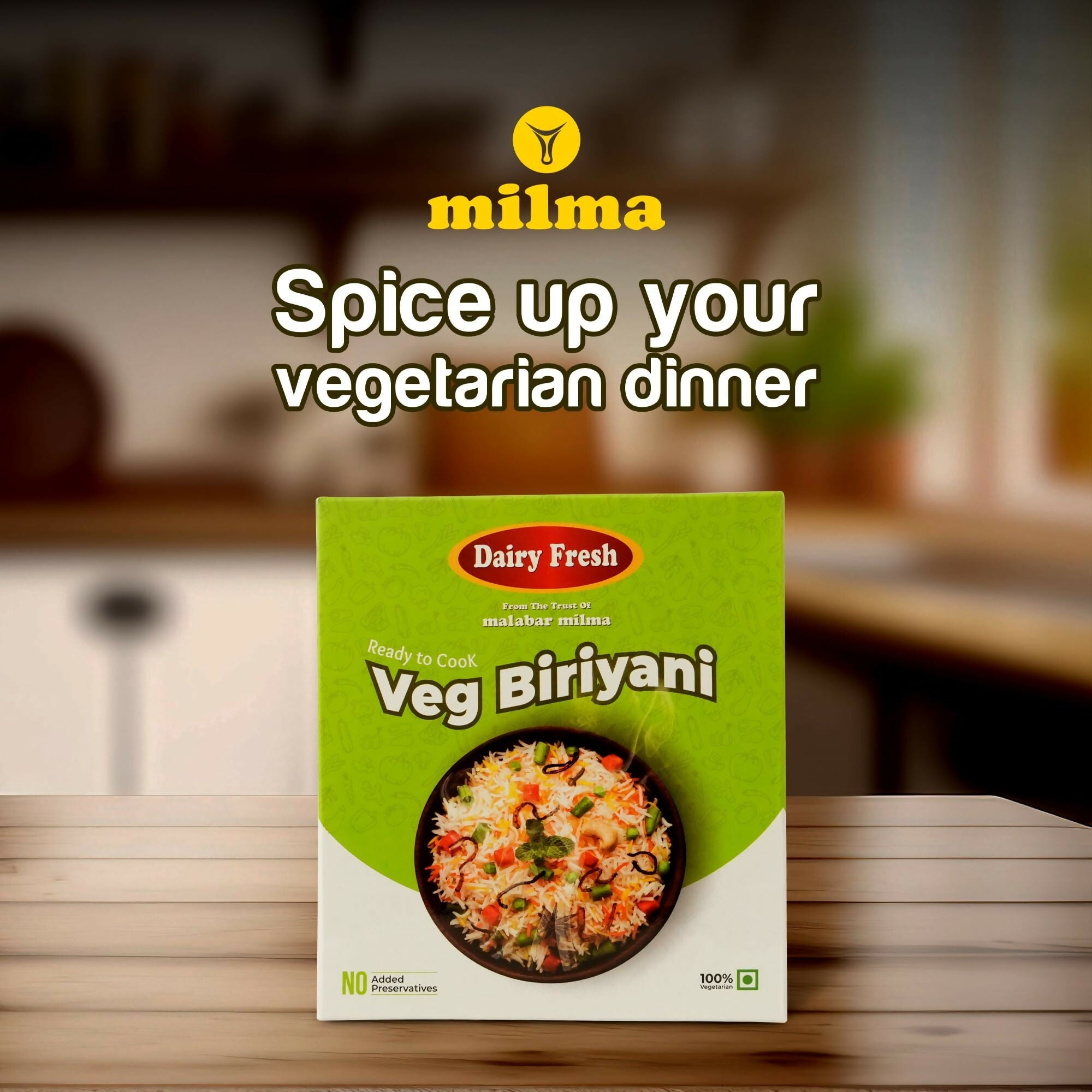Milma Instant Vegetable Biryani Rice Dish | Grocsy