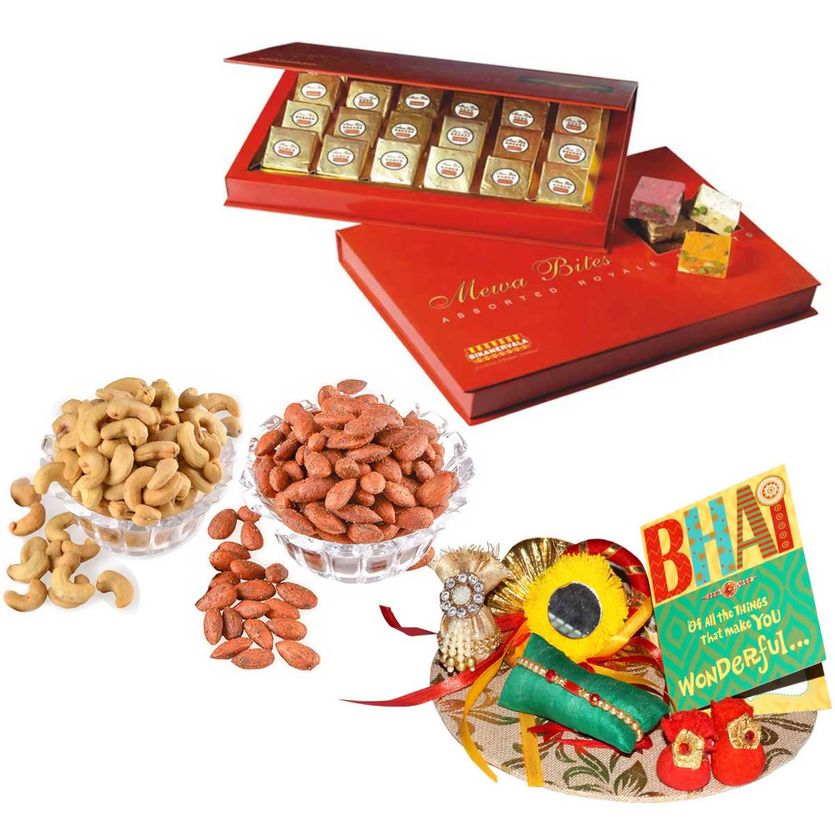 Bikano MewaBites and Dryfruits Rakhi Gifts | Grocsy