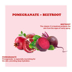 Kimayra Pomegranate + Beetroot Face Pack Powder For Brighter Skin Tone, Helps In Anti – Ageing & Natural Pink Blush | Grocsy