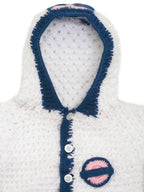 Chutput Kids Woollen Hand Knitted Tacky Design Sweater - White | Grocsy
