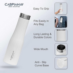 CASPIAN /// Aqua Stainless Steel Water Bottle | Grocsy
