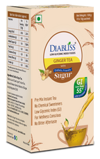 Diabliss Ginger Tea Sachets With Diabetic Friendly Sugar | Grocsy