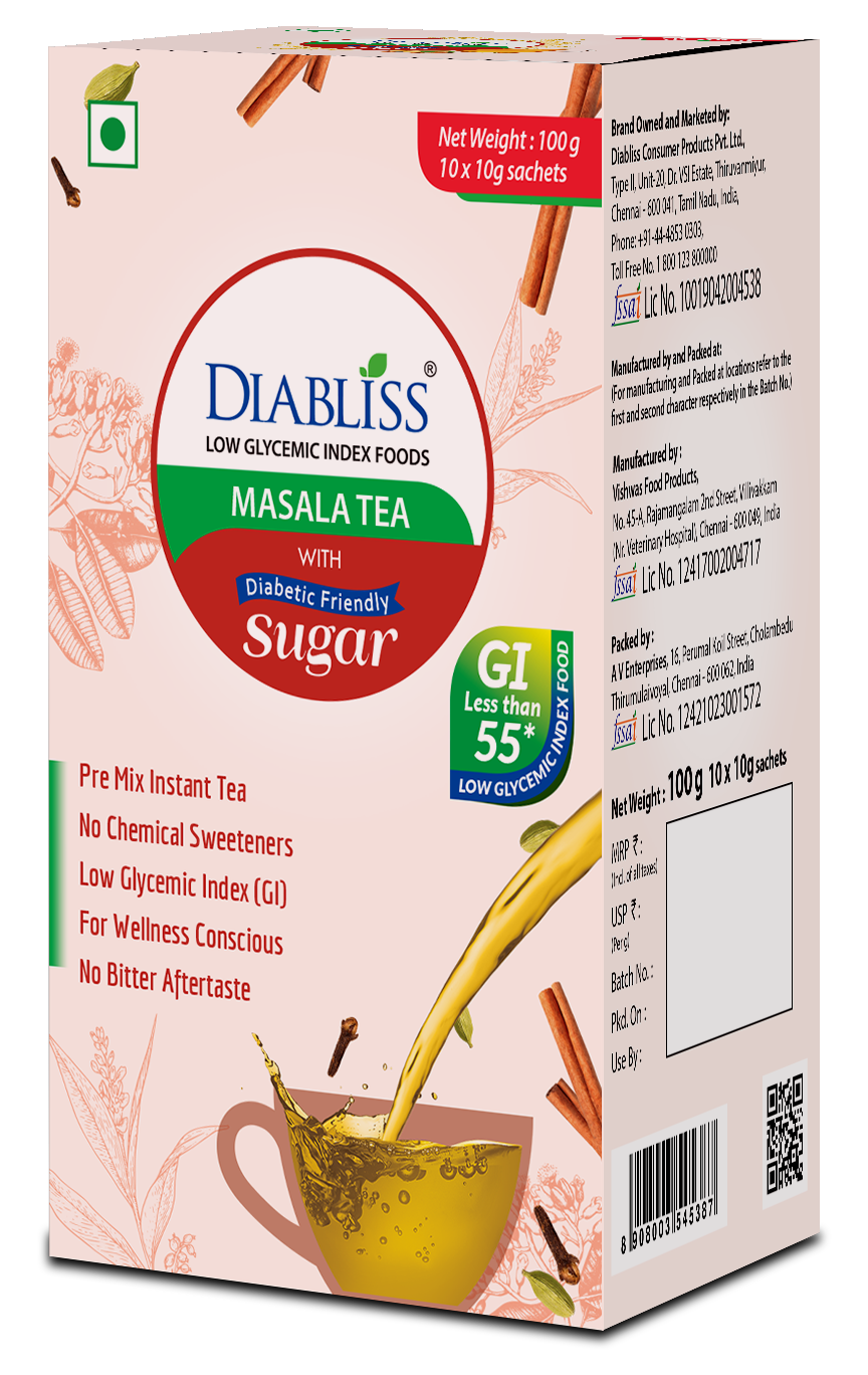 Diabliss Masala Tea With Herbal Extract Blend | Grocsy